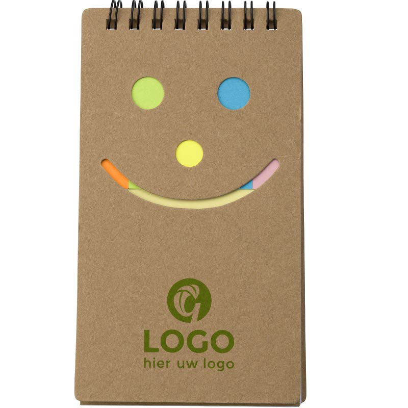 Notitieboekje met smiley | Eco geschenk